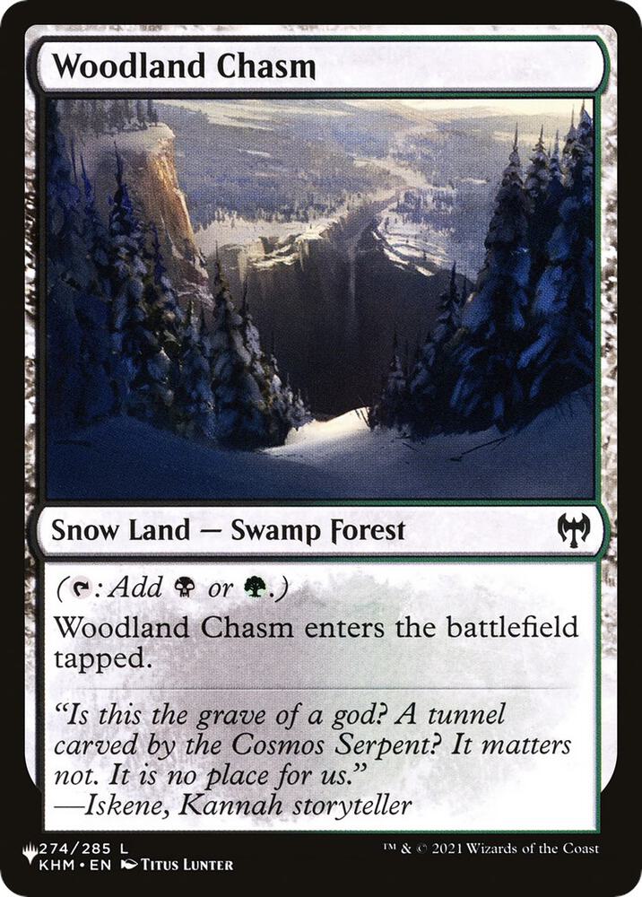 Woodland Chasm [The List Reprints] 274