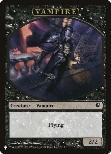Vampire // Zombie Double-sided Token [The List Reprints] 5 // 5