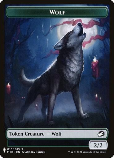Wolf // Vampire Double-Sided Token [The List Reprints] 13 // 1