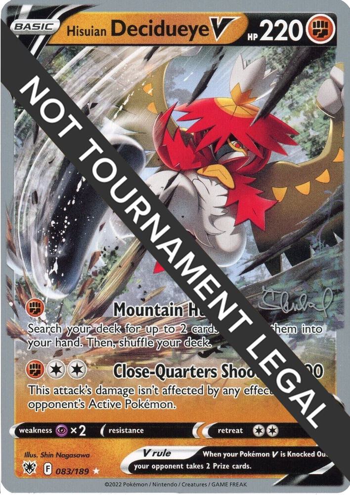 Hisuian Decidueye V - 2022 (Ondrej Skubal) [World Championship Decks] 083/189