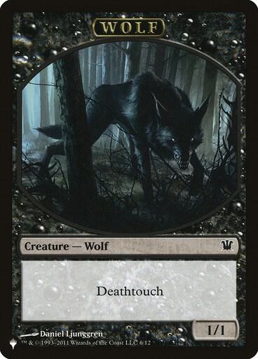 Wolf // Cat Double-Sided Token [The List Reprints] 6 // 11