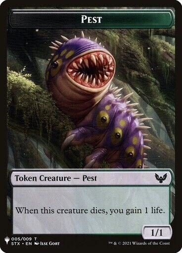 Pest // Emblem - Lukka, Wayward Bonder Double-Sided Token [The List Reprints] 5 // 8