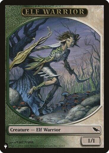 Elf Warrior // Emblem - Tibalt, Cosmic Impostor Double-sided Token [The List Reprints] 12 // 21
