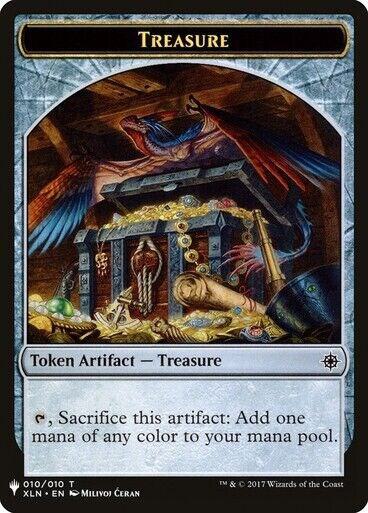 Treasure // Golem Double-sided Token [The List Reprints] 10 // 25
