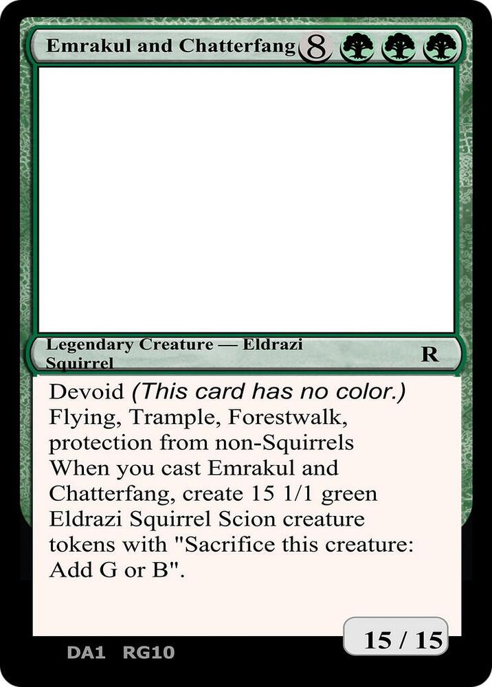 Emrakul and Chatterfang [Un-Known Event Playtest Cards]