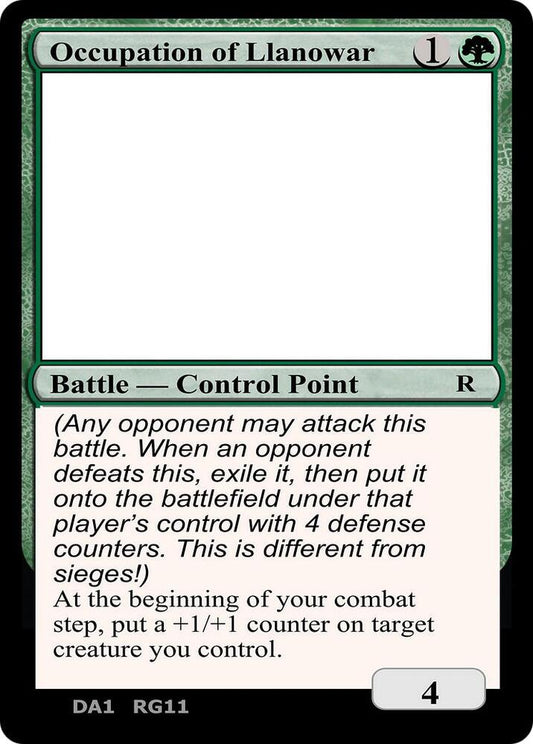 Occupation of Llanowar [Un-Known Event Playtest Cards]