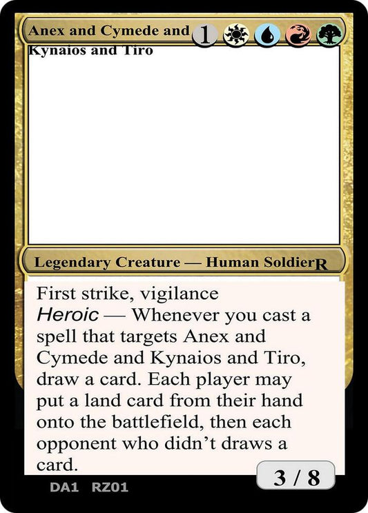 Anax and Cymede & Kynaios and Tiro [Un-Known Event Playtest Cards]