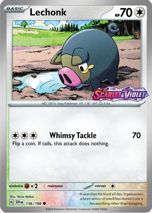 Lechonk - 156/198 (Best Buy Exclusive) [Miscellaneous Cards & Products] 156/198