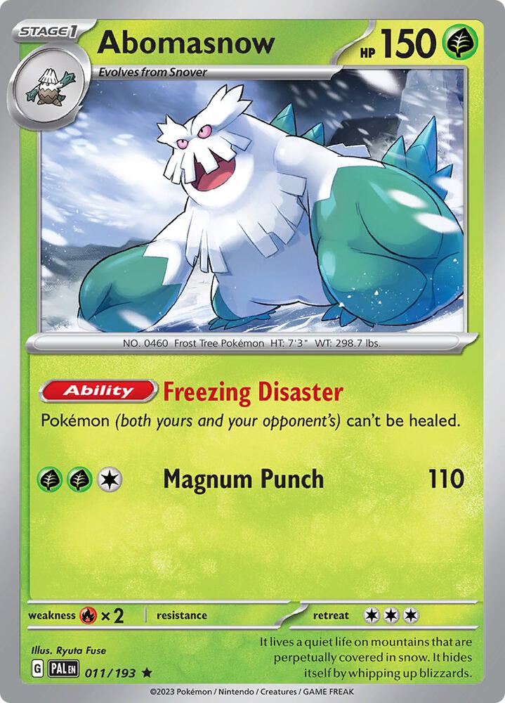 Abomasnow [SV02: Paldea Evolved] 011/193