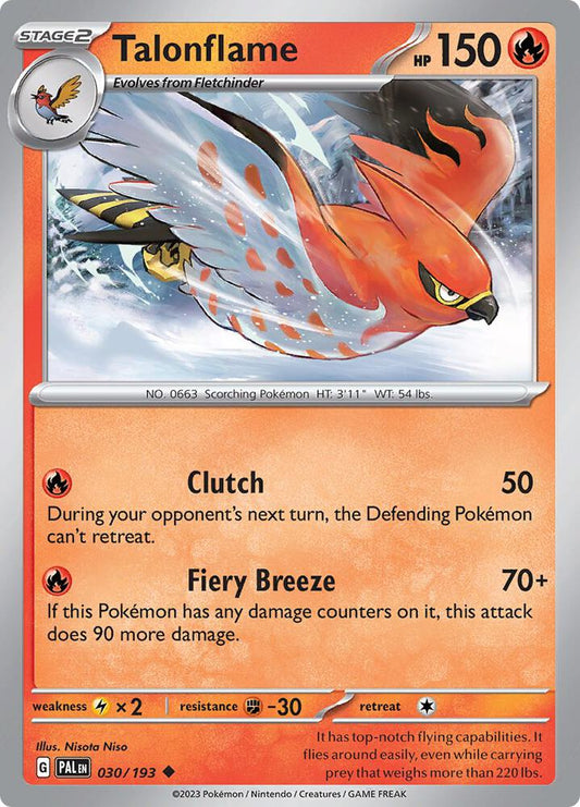 Talonflame [SV02: Paldea Evolved] 030/193