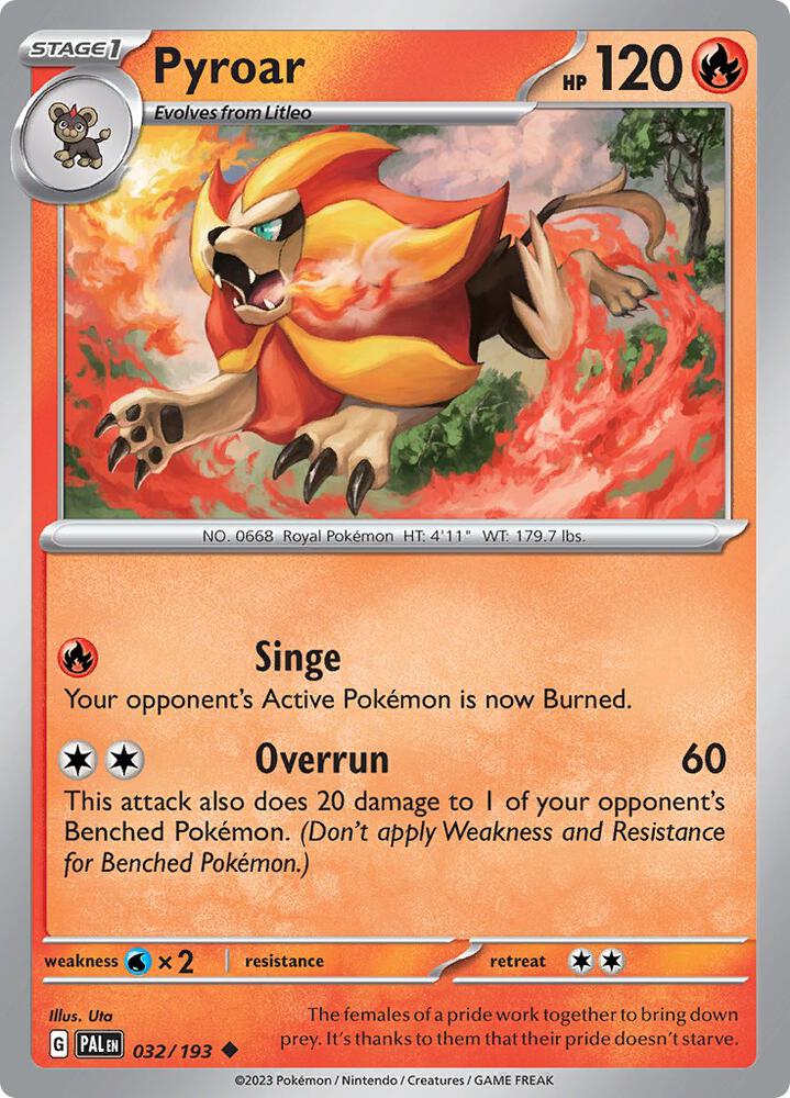 Pyroar - 032/193 [SV02: Paldea Evolved] 032/193