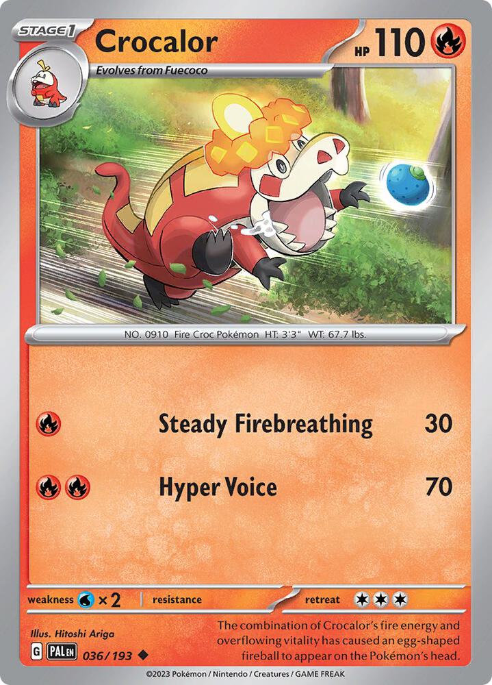Crocalor - 036/193 [SV02: Paldea Evolved] 036/193