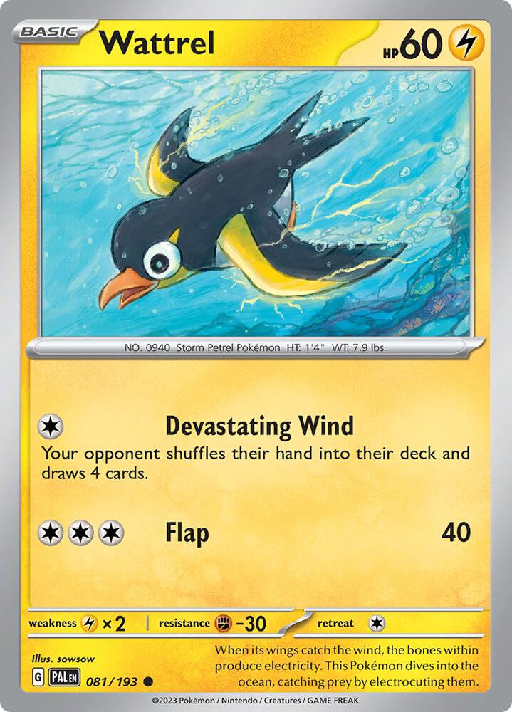 Wattrel - 081/193 [SV02: Paldea Evolved] 081/193
