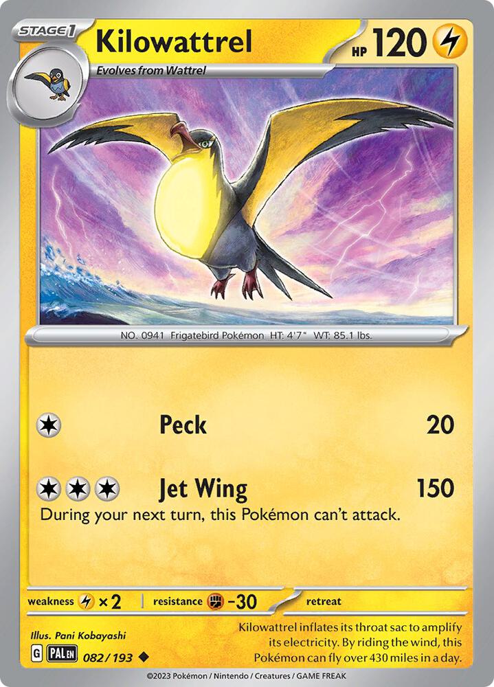 Kilowattrel [SV02: Paldea Evolved] 082/193