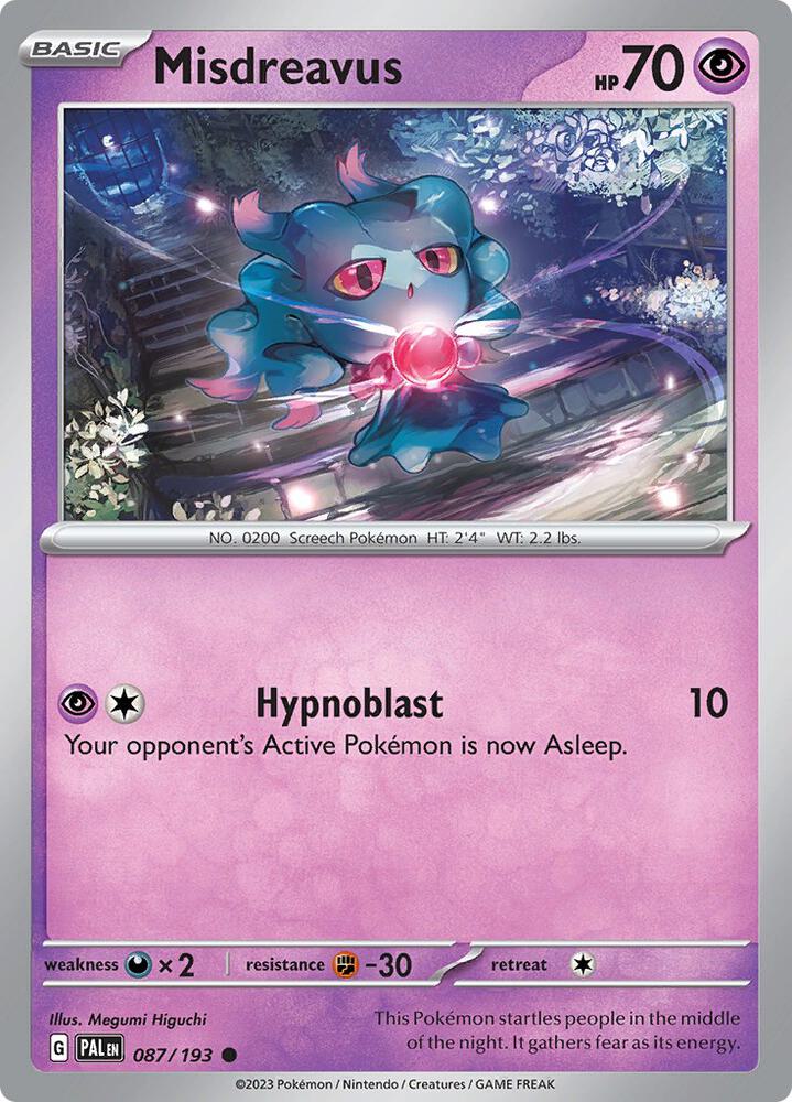 Misdreavus [SV02: Paldea Evolved] 087/193