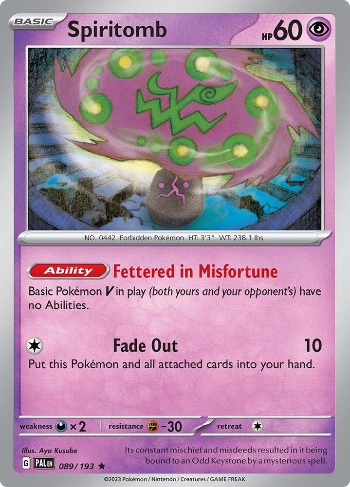 Spiritomb [SV02: Paldea Evolved] 089/193