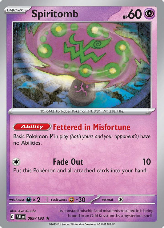 Spiritomb [SV02: Paldea Evolved] 089/193