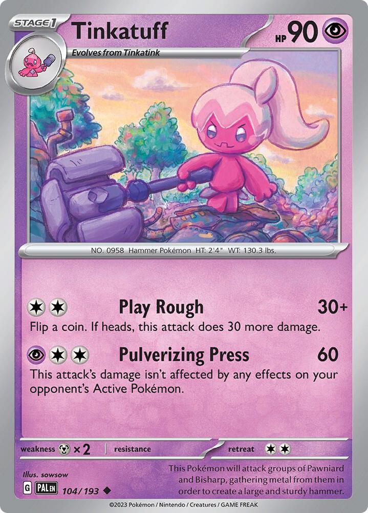 Tinkatuff - 104/193 [SV02: Paldea Evolved] 104/193