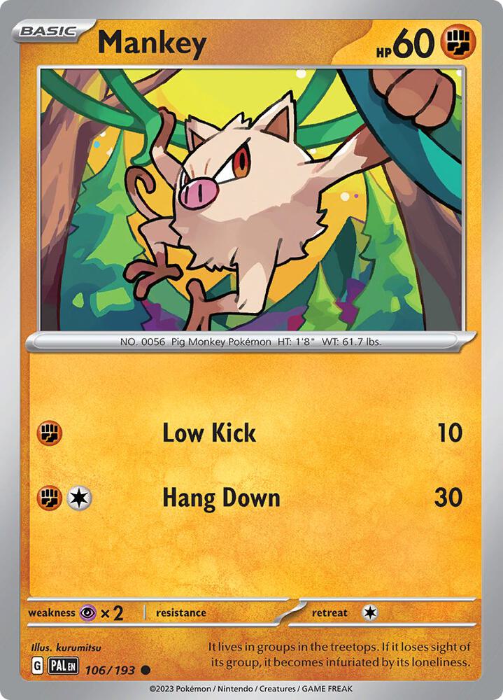Mankey [SV02: Paldea Evolved] 106/193