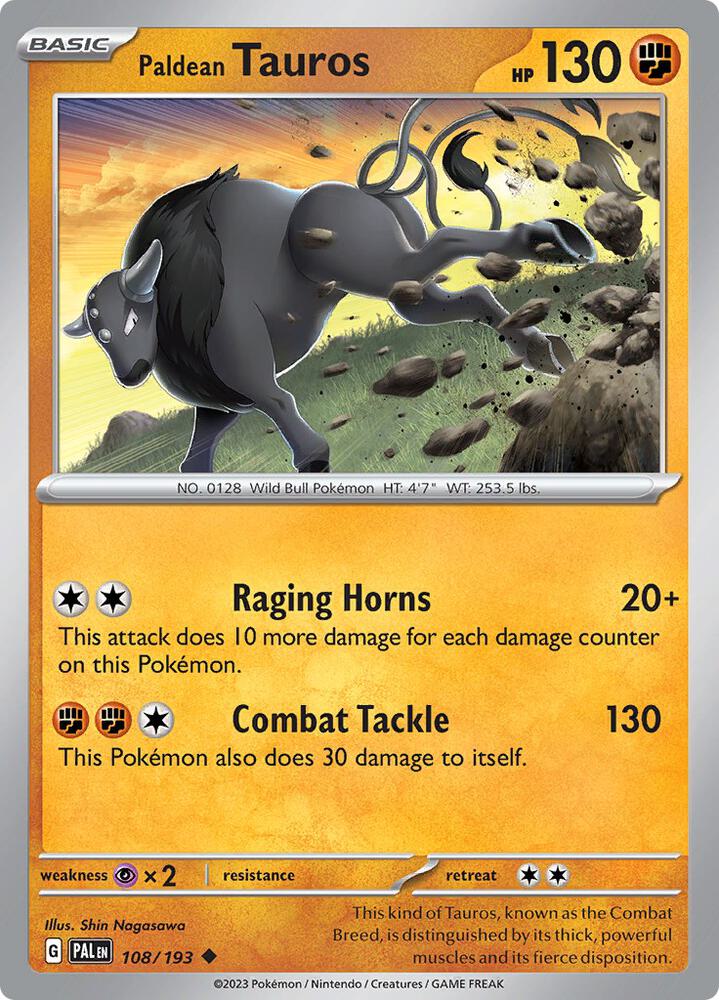 Paldean Tauros - 108/193 [SV02: Paldea Evolved] 108/193