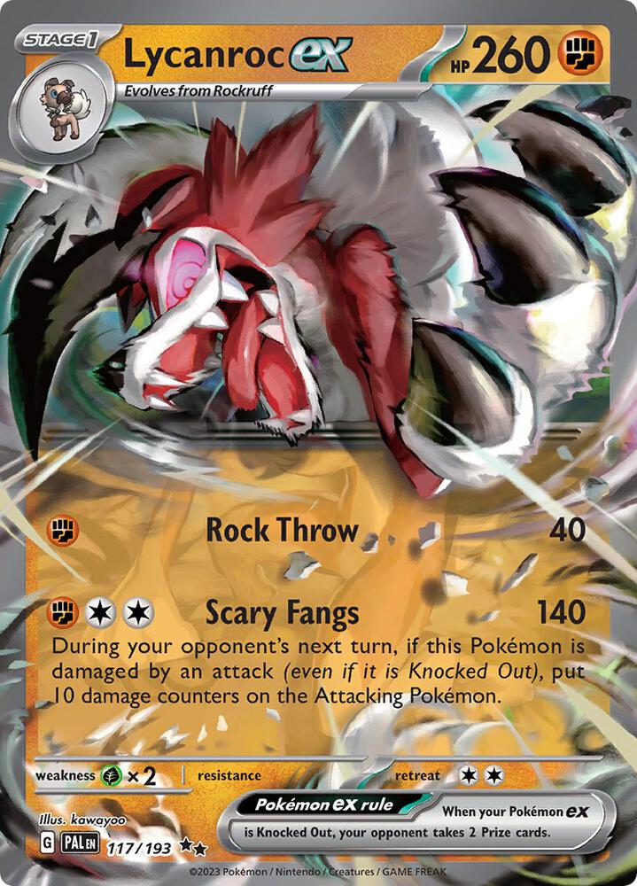 Lycanroc ex [SV02: Paldea Evolved] 117/193