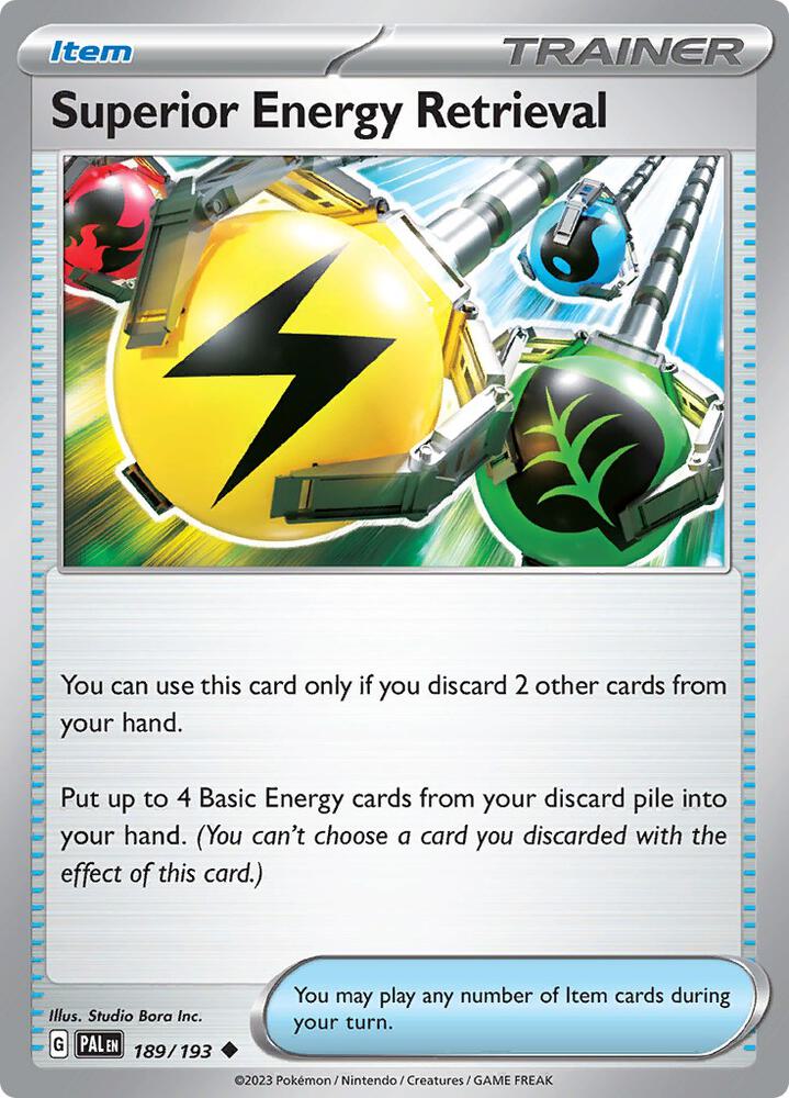 Superior Energy Retrieval - 189/193 [SV02: Paldea Evolved] 189/193