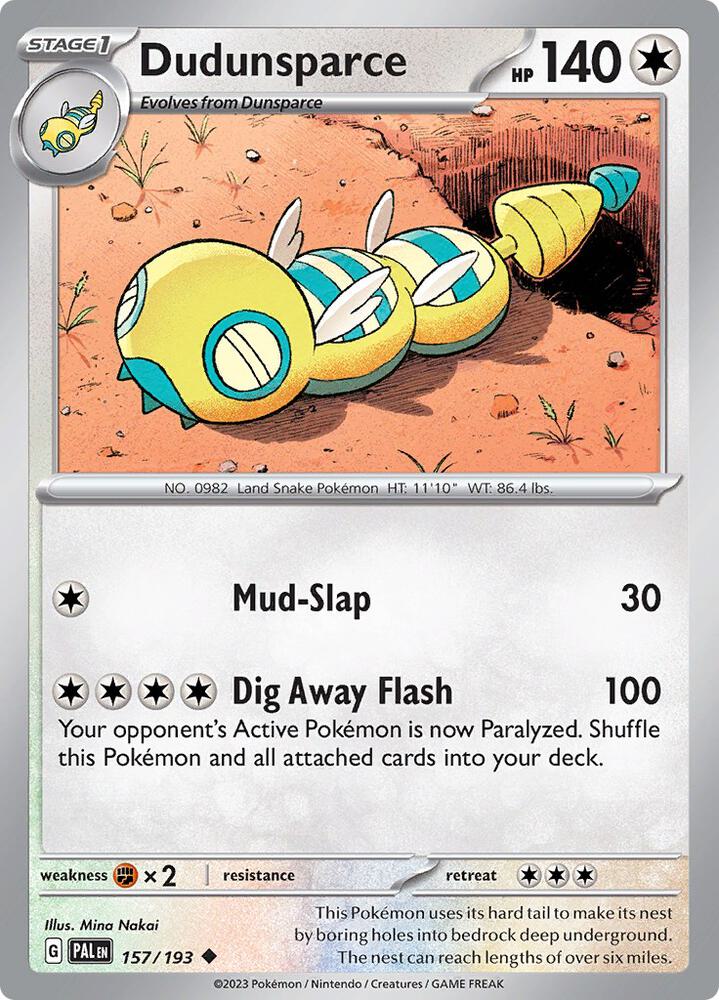 Dudunsparce [SV02: Paldea Evolved] 157/193