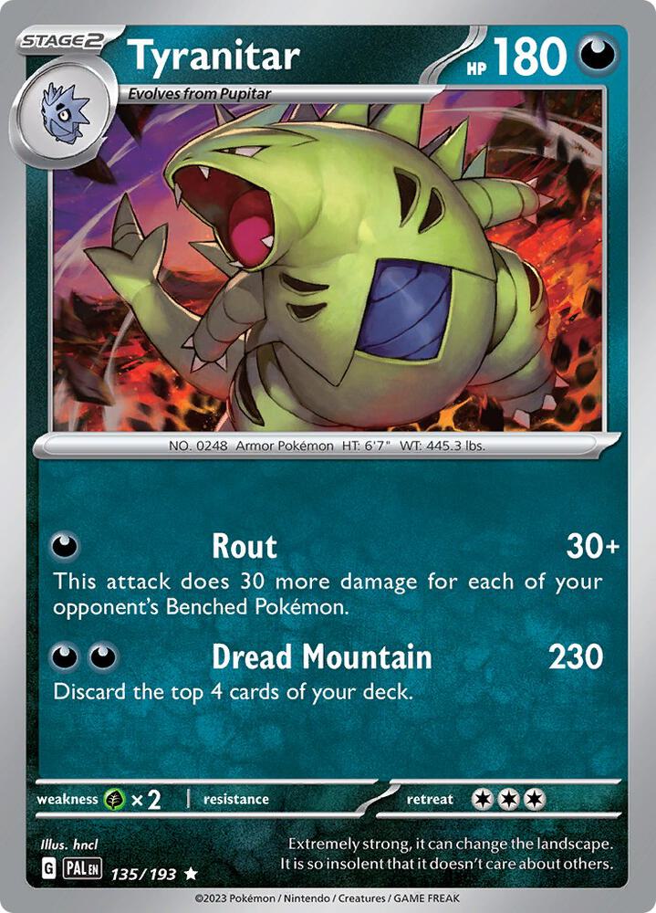 Tyranitar - 135/193 [SV02: Paldea Evolved] 135/193