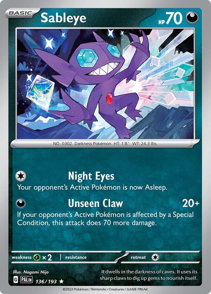 Sableye [SV02: Paldea Evolved] 136/193
