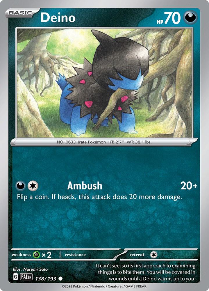 Deino [SV02: Paldea Evolved] 138/193