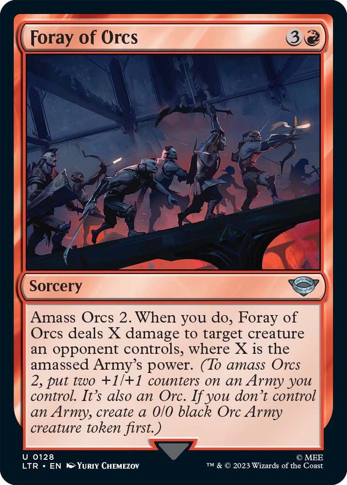 Foray of Orcs [Universes Beyond: The Lord of the Rings: Tales of Middle-earth] 128