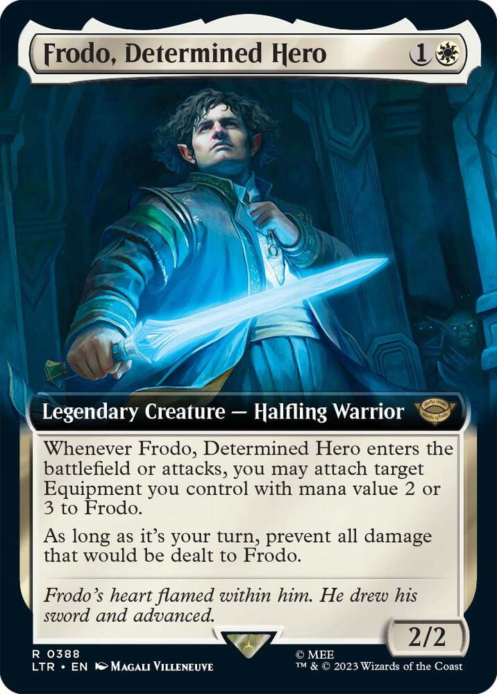 Frodo, Determined Hero (Extended Art) [Universes Beyond: The Lord of the Rings: Tales of Middle-earth] 388