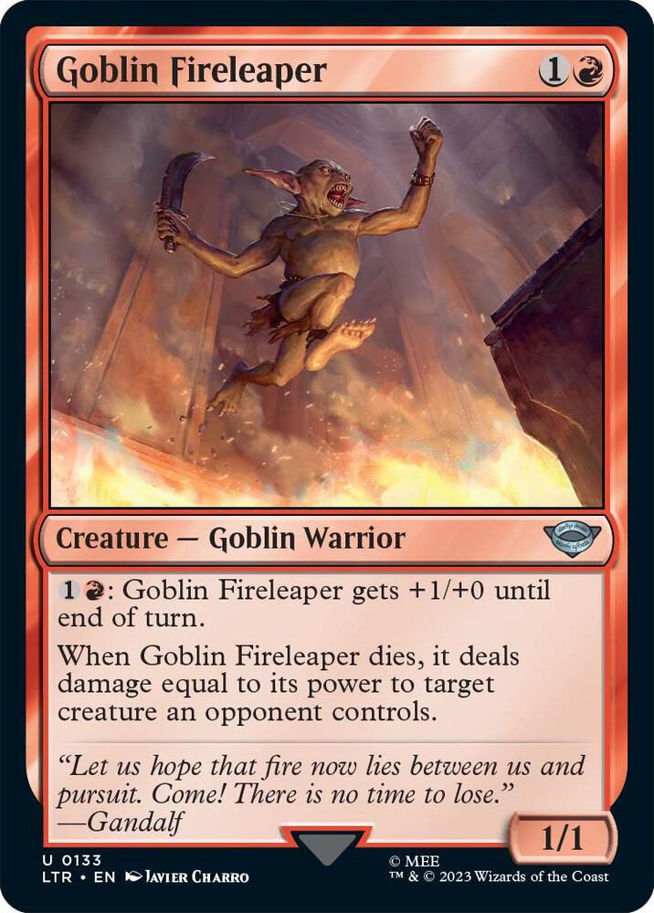 Goblin Fireleaper [Universes Beyond: The Lord of the Rings: Tales of Middle-earth] 133
