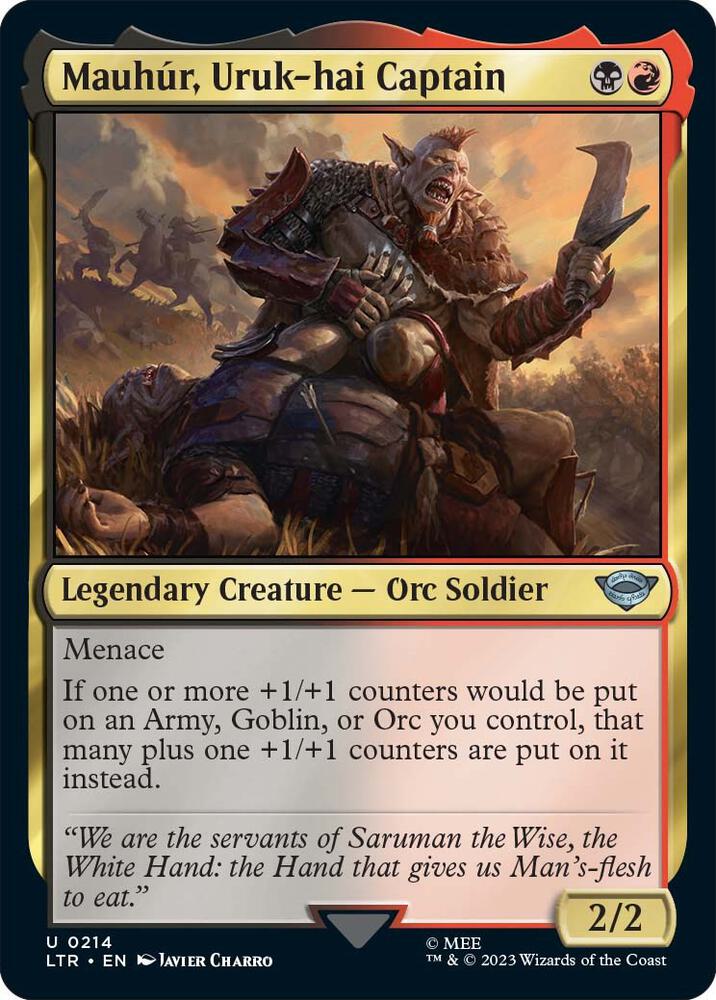 Mauhur, Uruk-hai Captain [Universes Beyond: The Lord of the Rings: Tales of Middle-earth] 214