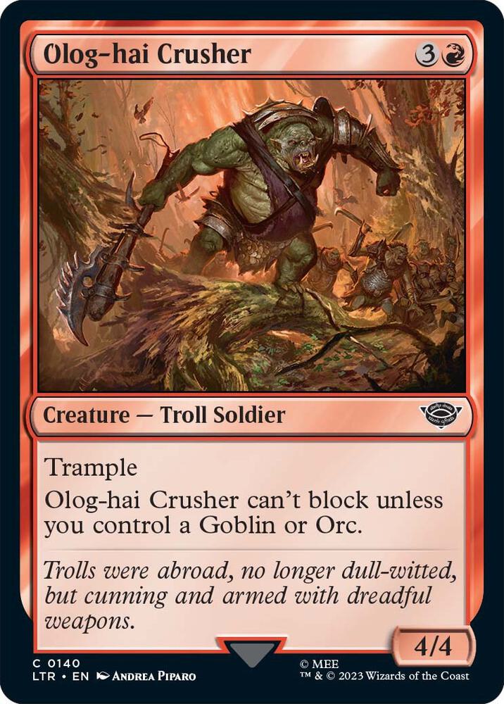 Olog-Hai Crusher [Universes Beyond: The Lord of the Rings: Tales of Middle-earth] 140
