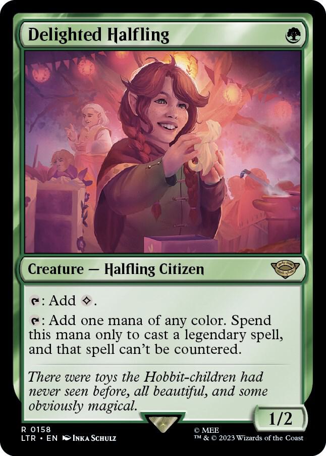 Delighted Halfling [Universes Beyond: The Lord of the Rings: Tales of Middle-earth] 158
