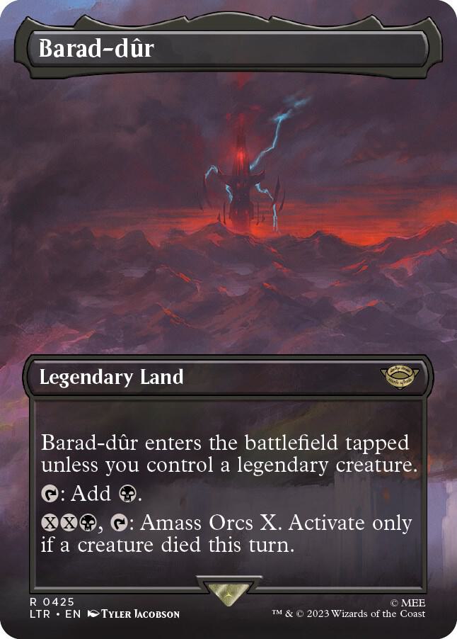 Barad-dur (0425) (Borderless) [Universes Beyond: The Lord of the Rings: Tales of Middle-earth] 425