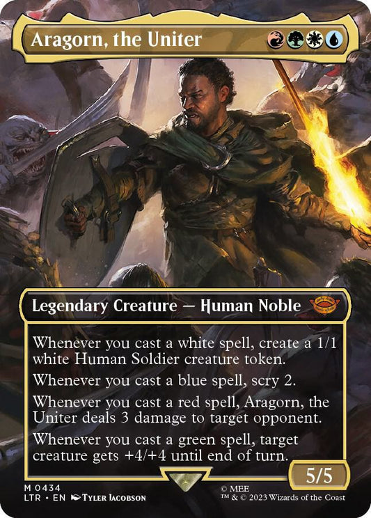 Aragorn, the Uniter (Borderless) [Universes Beyond: The Lord of the Rings: Tales of Middle-earth] 434