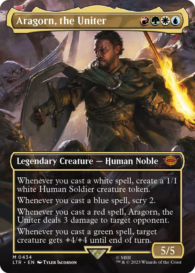 Aragorn, the Uniter (Borderless) [Universes Beyond: The Lord of the Rings: Tales of Middle-earth] 434