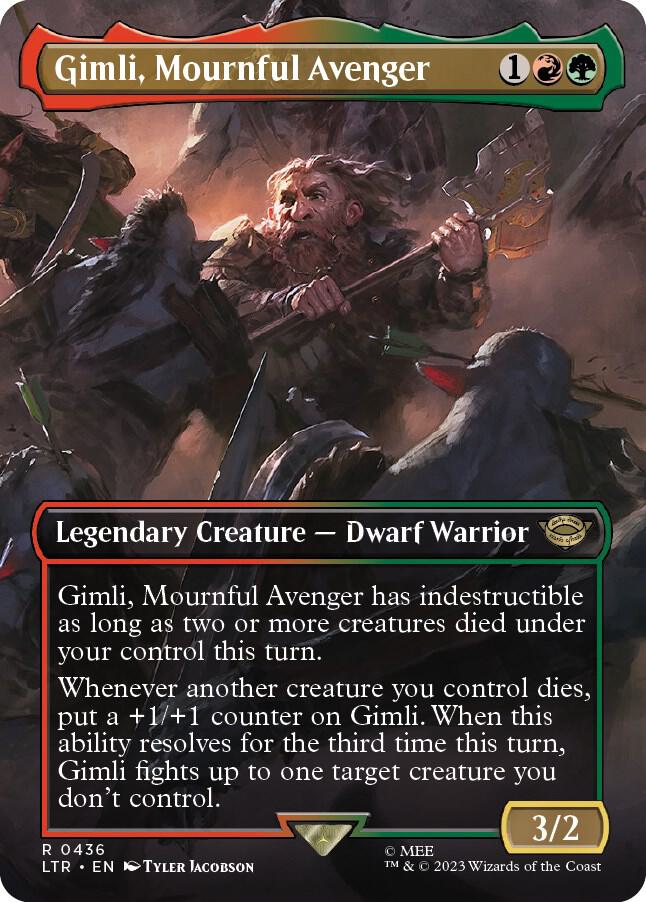 Gimli, Mournful Avenger (Borderless) [Universes Beyond: The Lord of the Rings: Tales of Middle-earth] 436