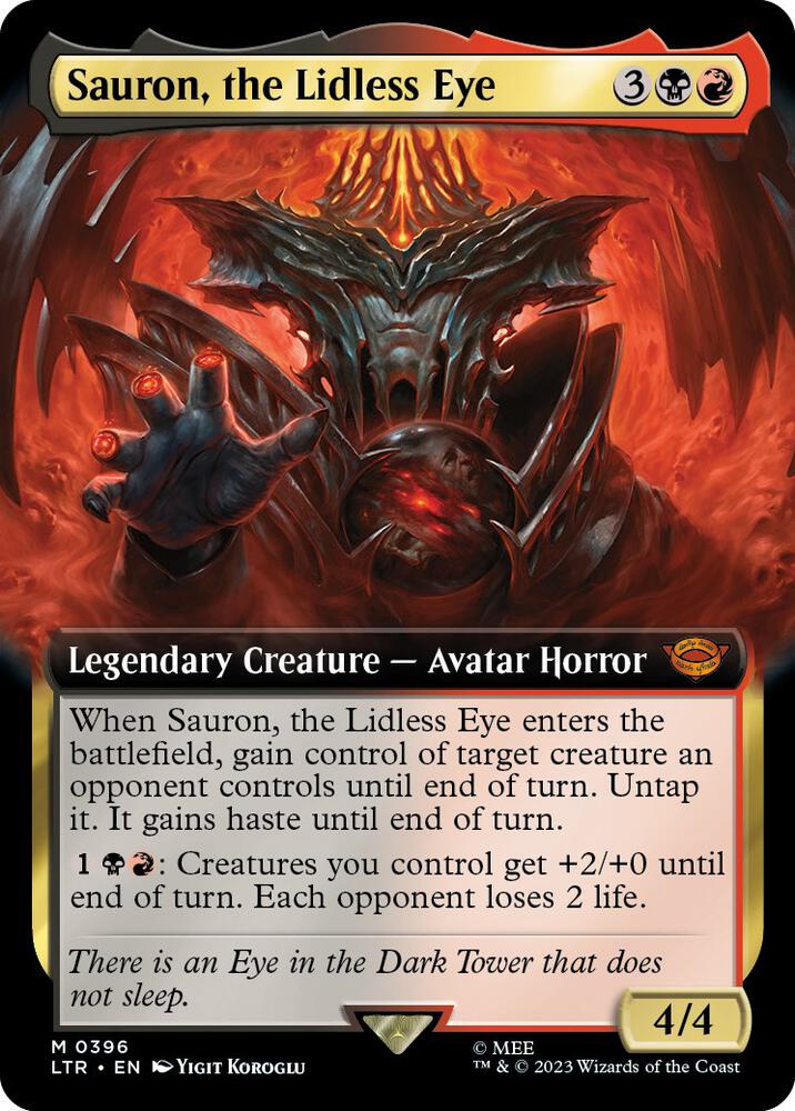 Sauron, the Lidless Eye (Extended Art) [Universes Beyond: The Lord of the Rings: Tales of Middle-earth] 396
