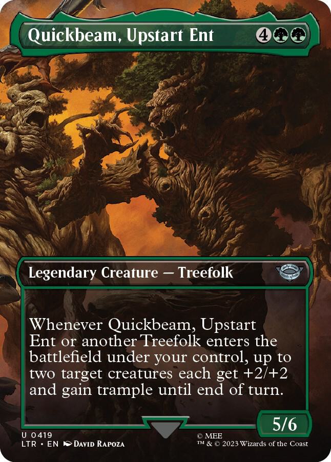 Quickbeam, Upstart Ent (Borderless) [Universes Beyond: The Lord of the Rings: Tales of Middle-earth] 419