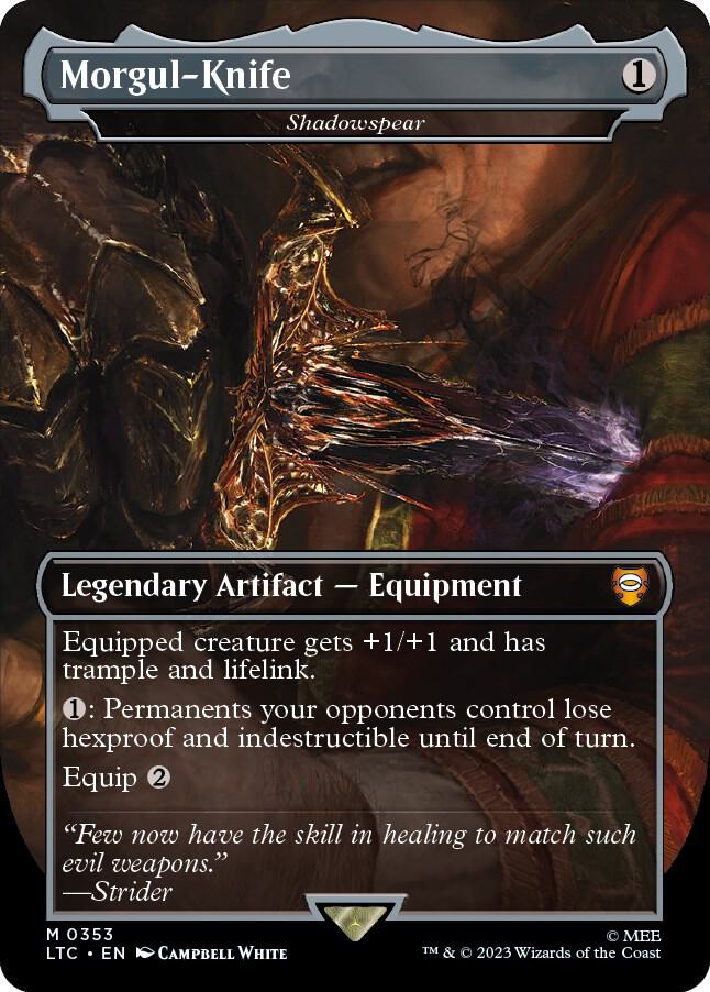 Morgul-Knife - Shadowspear (Borderless) [Commander: The Lord of the Rings: Tales of Middle-earth] 353