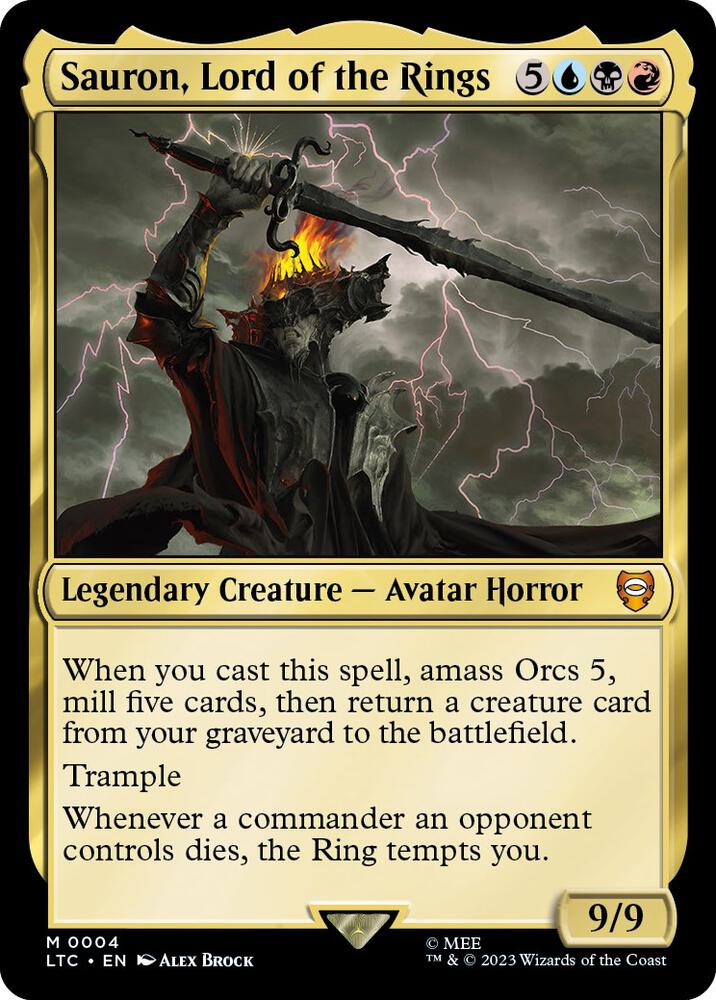 Sauron, Lord of the Rings [Commander: The Lord of the Rings: Tales of Middle-earth] 4