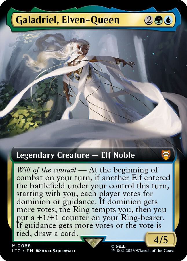 Galadriel, Elven-Queen (Extended Art) [Commander: The Lord of the Rings: Tales of Middle-earth] 88
