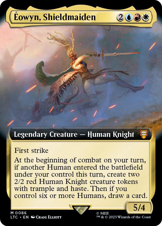 Eowyn, Shieldmaiden (Extended Art) [Commander: The Lord of the Rings: Tales of Middle-earth] 86