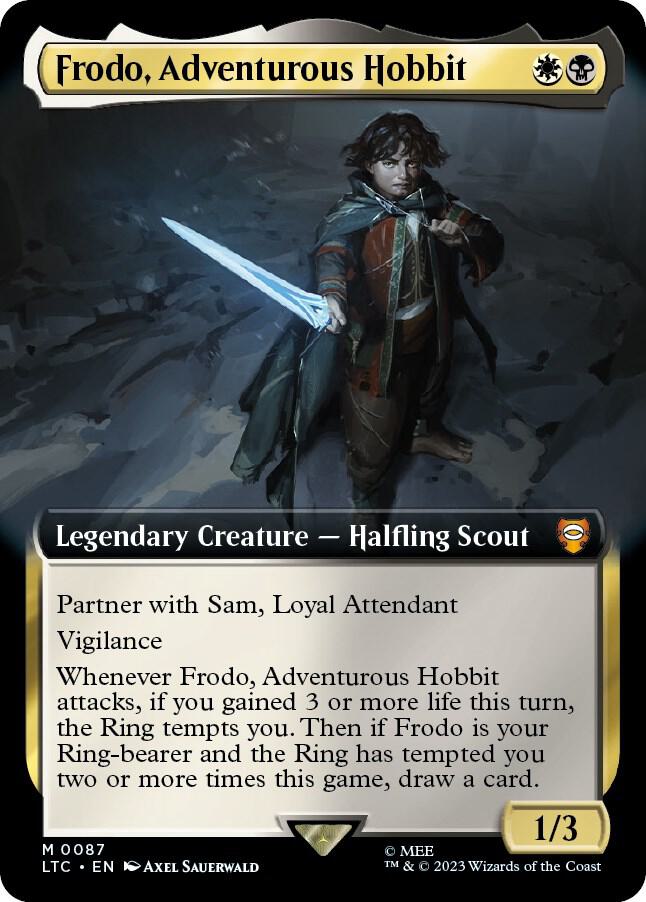 Frodo, Adventurous Hobbit (Extended Art) [Commander: The Lord of the Rings: Tales of Middle-earth] 87