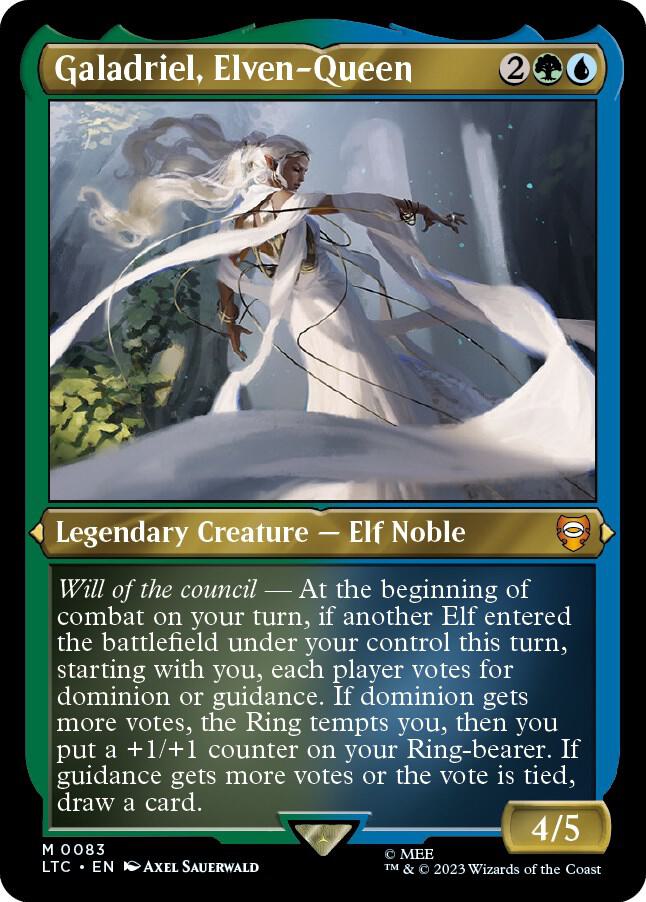 Galadriel, Elven-Queen (Display Commander) - Thick Stock [Commander: The Lord of the Rings: Tales of Middle-earth] 83