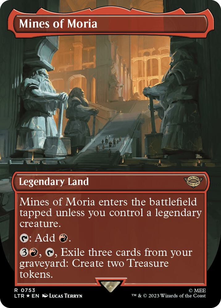 Mines of Moria (Borderless) (Surge Foil) [Universes Beyond: The Lord of the Rings: Tales of Middle-earth] 753