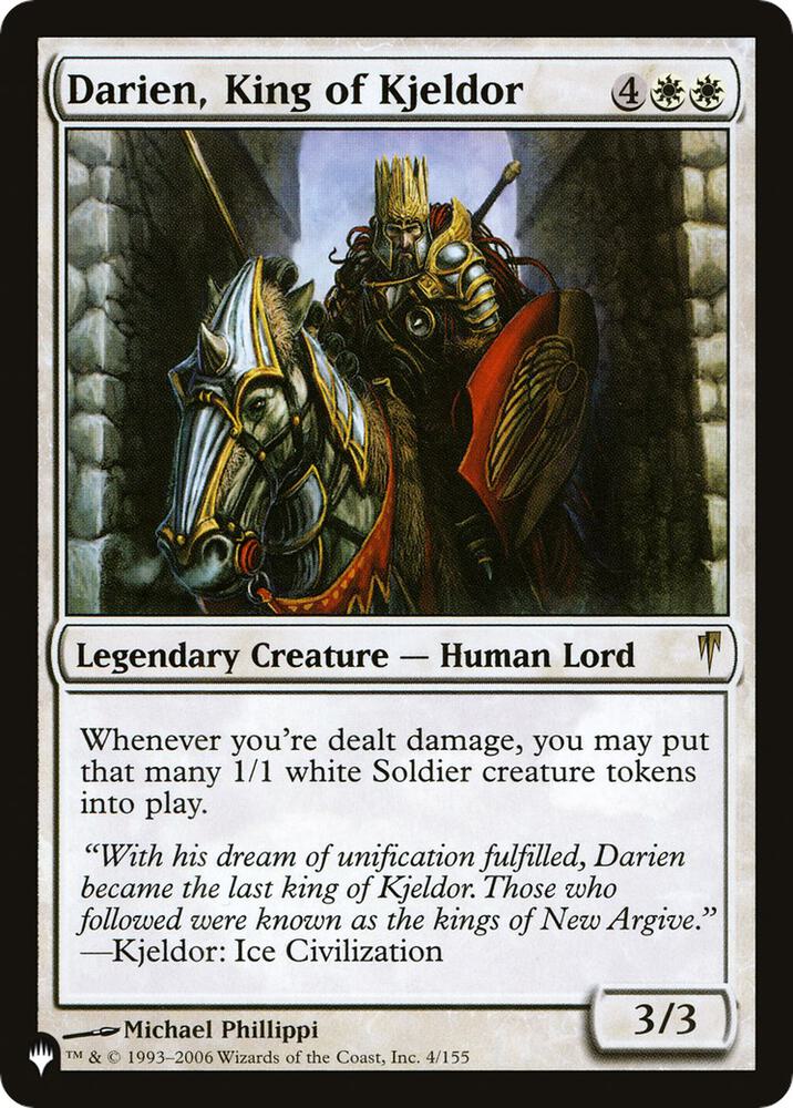 Darien, King of Kjeldor [The List Reprints] 4/155